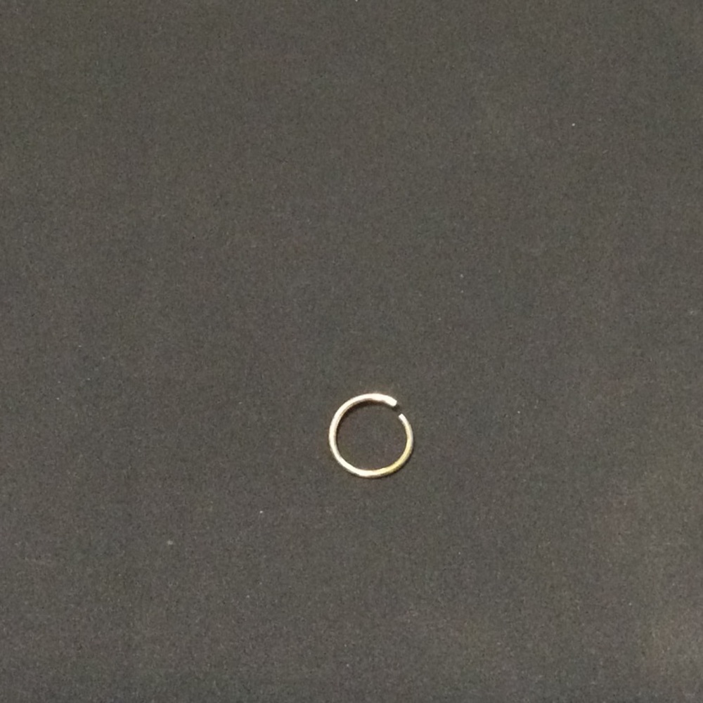 Solid 18k Nose Ring Earring